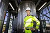 Prosjektdirektør Owe Thoresen i ZEG liker å være med når anlegg kjøres i gang – såkalt commissioning. Foto: Arash A. Nejad