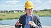 Morten Hagen, markedssjef i Smart Energi, forklarer hvordan løsningen med et felles system for strøm og varme fungerer. Foto: Eirik Helland Urke