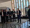 Geir Håøy, konsernsjef i Kongsberg, ønsket velkommen under innvielsen av testsenteret. Foto: Jakob B. Ånonsen