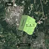 Flyplassbyen kiler seg inn mellom Oslo lufthavn og Jessheim. På denne illustrasjonen er en tredje rullebane foreslått som nærmeste nabo til OAC. Illustrasjon: Nordic / Haptic / Oslo Airport City