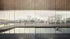 Ute som inne ser prosjektledelsen for seg at det skal bli mulig å ta seg en dukkert. Illustrasjon: Nordic/Haptic/Oslo Airport City