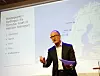 Administrerende direktør Nils Kristian Nakstad i Enova presenterte de fem knutepunktene for hydrogen- og ammoniakkproduksjon torsdag 23. juni 2022.. Foto: Tore Stensvold