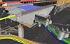 Utsnitt fra modell som viser koordinering av fag og elementer på E39. Illustrasjon: Asplan Viak