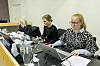 Seksjonssjef Iselin Ryeng-Lande (t.h.) i NSM avviste at forskerens sak var sjablonmessig behandlet. Advokat Siri K. Kristiansen fra Regjeringsadvokaten (t.v.) og Stine Engelberth Johansen (i midten) fra Forsvarsdepartementet. Foto: Arash A. Nejad