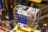 Til høsten håper CERN-forskere for første gang i historien å transportere antimaterie utenfor laboratoriet. Her fra en test av transporten, som skal skje med lastebil Foto: CERN