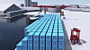Portalkran plasserer container på kaia. Desember 2019 begynner tester med mennesker på plass til å overvåke og kan overta styringen.