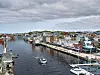 Fra 2025 håper Haugesund kommune at en elektrisk og autonom ferge med plass til 50 personer kan avlaste veier og kutte utslipp. Illustrasjon: Hyke