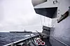 USS Harry S. Truman og KNM Thor Heyerdahl har øvd sammen i Nordsjøen. Foto: Nora Steenberg / Forsvaret