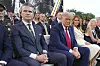 USAs forsvarsminister, Pete Hegseth, og president Donald Trump under militærparaden til ære for Den amerikanske hærens 250 års-jubileum 14. juni 2025.