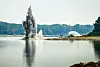 Hæren i Romania sprengte vekk stein og klipper langs Donau, slik at kjenekraftverket Cernavoda skal få mer vann.