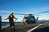 NH90 om bord på fregatten Fridtjof Nansen i 2020.