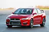 Mitsubishi Evo X er på plass i Genéve. Den tiende utgaven gjør ikke skam på Evo-navnet.