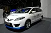Under panseret på denne Mazda 5 finnes en spesiell hybrid: Mazda kombinerer eldrift med en wankelmotor.