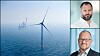 Sebastian Bringsværd, leder for forretningsutvikling i Aker Offshore Wind (øverst til høyre), og kommunikasjonsansvarlig i Statkraft, Geir Fuglseth.