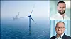 Sebastian Bringsværd, leder for forretningsutvikling i Aker Offshore Wind (øverst til høyre), og kommunikasjonsansvarlig i Statkraft, Geir Fuglseth.