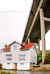 Kompakt nabolag på vestsiden av Glomma. Fredrikstadbrua i 2015, før restaureringen. Foto: Bjørn Olav Amundsen