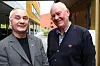 Daglig leder i Møreaksen, Jan Petter Hammerø (til høyre), mener at det er mye som ikke holder vann i tallene som er lagt fram om Romsdalsaksen. Til venstre på bildet styreleder Erik Berg.