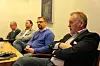 Motstandere av Møreaksen som heller vil bygge E39 langs en ny trasé som har fått navnet Romsdalsaksen. Færre tunneler og rimeligere utbygging, ifølge Terje Tovan (nærmest), Jørn Inge Løvik og Frode Gjelstenli.