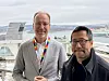 Joachim Gullaksen (t.v.) i Deloitte inviterte nylig London-kollega Paul Lee til Oslo for å fortelle om teknologitrendene selskapet ser for seg vil råde i 2026.