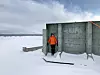 Kraftige dimensjoner: Del av fundamentet som skal holde 30.000 kubikkmeter vann.