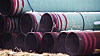 Rør som skulle brukes i oljerørledningen Keystone XL. Prosjektet er nå lagt dødt.