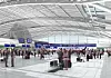 Terminal 5 kan håndtere 30 millioner passasjerer årlig, og har 96 enheter for selvbetjent innsjekking.