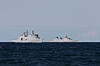 De danske fregattene KDM Absalon (F341) og HDMS Iver Huitfeldt (F361) utenfor Andøya under øvelse Formidable Shield 2025.