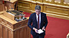 Olje- og energiminister Terje Aasland mener ikke det er nødvendig at Stortinget skal behandle planene for elektrifisering på Melkøya.
