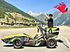Stian Nygård er i Sveits klar for å konkurrere med årets ION Racing-bil «Mimir». Foto: Formula Student Switzerland