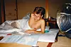 Japan 1989: Under studieoppholdet i Japan reiste Svein mye rundt i landet. Bilde: Privat