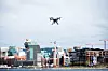 BARCODE: Dronen utenfor Barcode-området i Oslo. Foto: UAS Norway