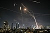 Her avskjæres iranske missiler over Israel under 12-dagerskrigen i juni i fjor.