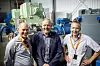 Willie Wågen frå Systainable Energy katapultsenter saman med Kjell Storelid og Egil Hystad i Wärtsilä.