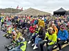 Mange hadde møtt opp for å få med seg veiåpningen. Foto: Statens vegvesen