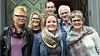 Prosjektgruppen for Folketråkk fra Flesberg (f.v.): Anne-Line Ringhus, Kjersti Morseth Hallerud, Trond Weseth (bak), Kristine Løkamoen (foran), Gunleik Bondal og Frøydis Lislevatn.