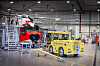AW101 SAR Queen-helikopteret som hadde et uhell på Haukeland universitetssykehus i slutten av februar. Her inne til vedlikehold på Sola, 25. august 2022.