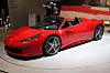 Ferrari 458 Italia ble vist fram første gang på forrige Frankfurt-messe, i 2009, mens 458 Spider debuterte på samme sted i år.