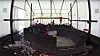 Slik så det ut da danskene skulle 3d-printe et mindre kontorbygg. Se timelapse-video nederst i saken. Foto: 3D Printhuset / Youtube