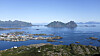 Utsikt over Svolvær i Lofoten fra Tjeldbergtinden. Foto: Marianne Løvland / NTB scanpix