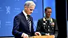 Statsminister Jonas Gahr Støre (Ap) på mandagens pressekonferanse.