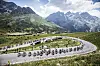 I årets Tour de France er det åtte fjelletapper. Bildet er fra etappe 12 opp mot toppen av fjellpasset Col du Galibier (2642 m.o.h.) i fjor. I årets ritt er Col de la Loze (2304 m.o.h.) høyeste punkt. Foto: Charly Lopez