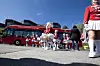 Musikk og miljø: God stemning da Ruter viste fram en av sine nye Hydrogenbusser i Oslo.