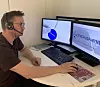Sammen med omtrent 10.000 andre i Helse Sør-Øst, jobber Christer Andersen fra hjemmekontor. Foto: Privat