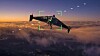 Bildet skal være fra en delvis autonom avskæringsdrone rett før den treffer en Shahed-drone over Kharkiv-regionen i Ukraina tidligere i år.