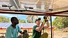 Arbeid med solenergi i Senegal.