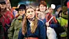 Artist og aktivist Ella Marie Hætta Isaksen har vært frontfigur i forbindelse med Fosen-aksjonene, her ved Stortinget og Karl Johan på toårsdagen 11. oktober. Foto: Eirik Helland Urke
