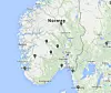 Teslas Destination Charger-nettverk er bygget ut på en håndfull hoteller i Sør-Norge. Foto: Skjermdump
