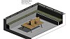 Her har Bimbear designet 3D-modell av en modulbenk fra Vestre.