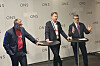 Aker BPs Karl Johnny Hersvik, Equinors Kjetil Hove og Vår Energis Nick Walker forteller om det nye letesamarbeidet på sokkelen.