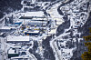 Green Mountains datasenter på Rjukan (nede til venstre) ligger 800 meter fra der Hima Seafood bygger sitt ørret-oppdrettsanlegg. Planen er å bruke restvarme fra datasenteret til å varme opp Himas bygg.
